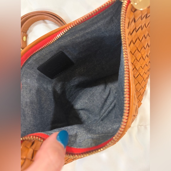 Clare V Petit Moyen Natural Woven Checker - Picture 4 of 4